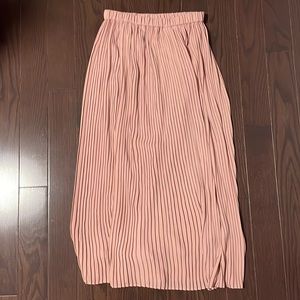 Uniqlo Maxi Skirt - Rose Colour (Size: XS)